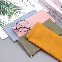 Glazzy Soft Leather Elastic Plate Glasses Case