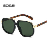 Optiveaura SO&EI Double-Bridge Pilot Sunglasses – Unisex UV400