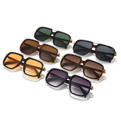 Optiveaura SO&EI Double-Bridge Pilot Sunglasses – Unisex UV400