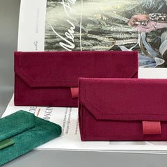 Soft Elegant Velvet Triangle Folding Glasses Case