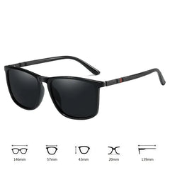 Optiveaura Luxury Square Polarized UV400 Sunglasses – Unisex
