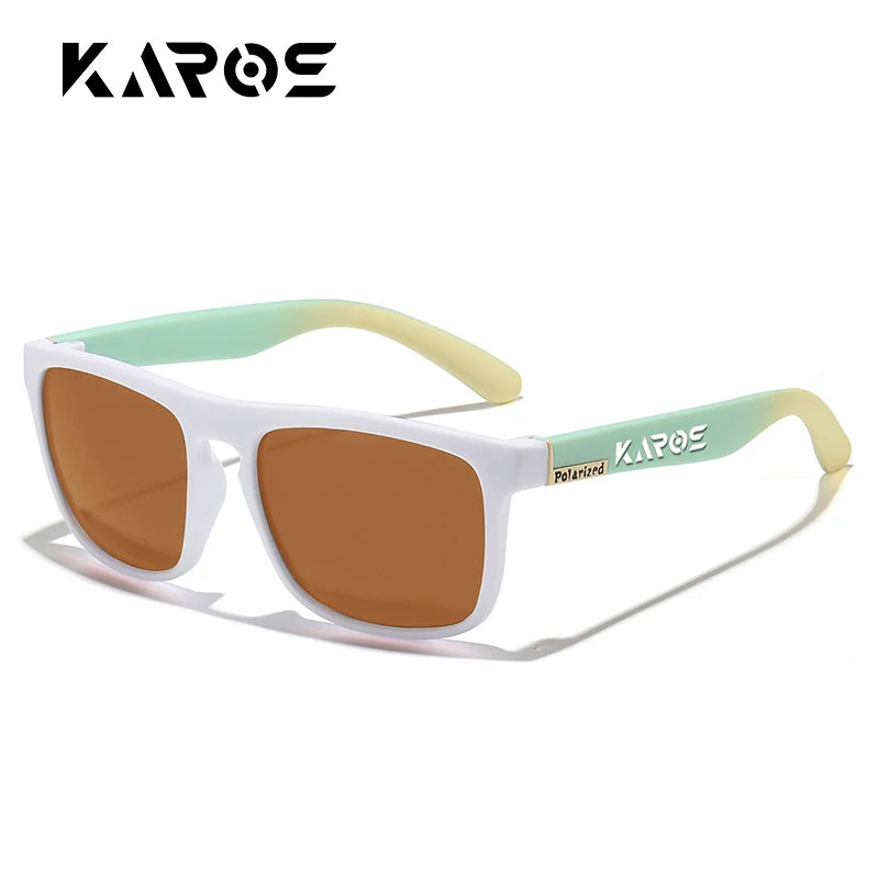 KAROS Retro Polarized Sunglasses HD Vision Outdoor Glasses Men Women Brand Designer Sun glasses UV400 Fishing Driving Eyewear
