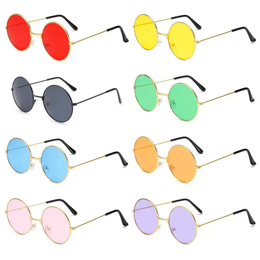 Vintage Round UV400 Women’s Sunglasses – Colorful & Stylish.