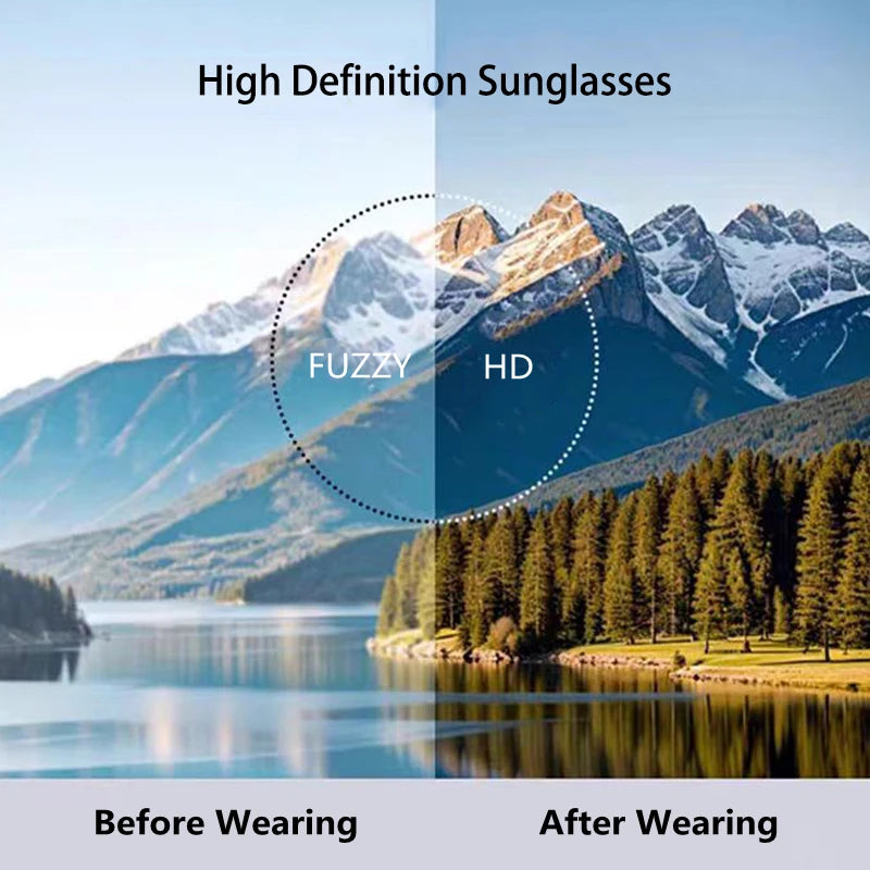 LOERHUNAR 2025 New Men's Polygonal Double Beam Big Frame Optical Myopia Sunglasses Anti UV400 Retro Fashion Driving Sunglasses