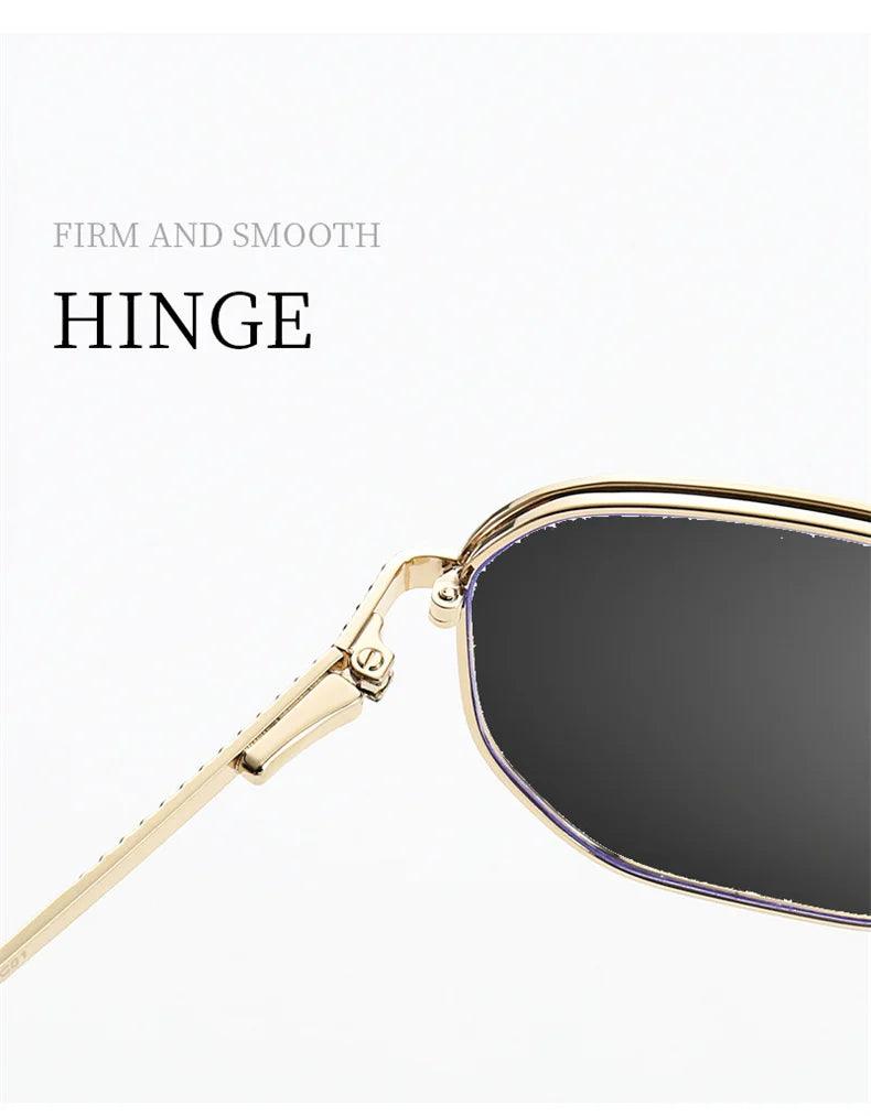 LOERHUNAR 2025 New Men's Polygonal Double Beam Big Frame Optical Myopia Sunglasses Anti UV400 Retro Fashion Driving Sunglasses