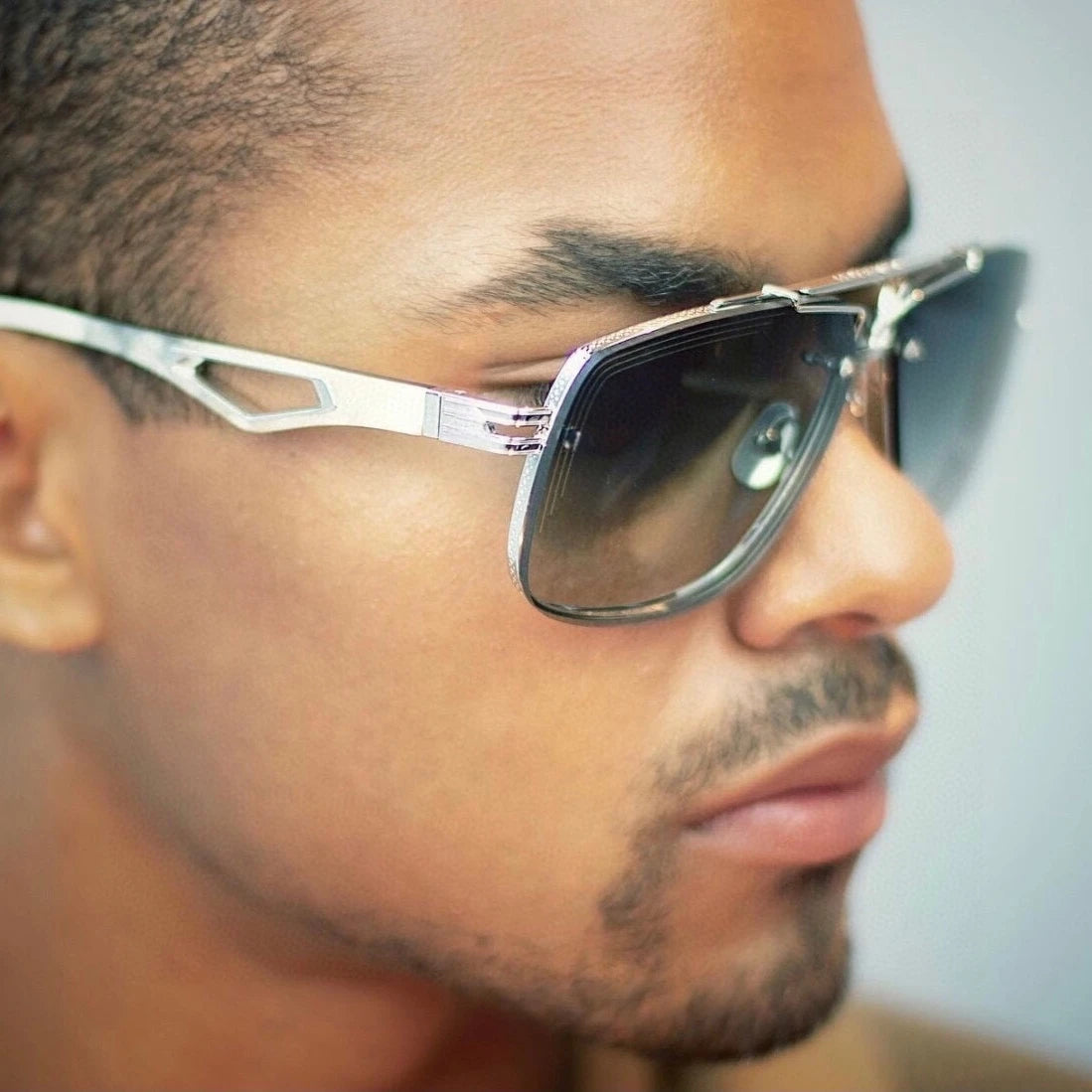 THE King II Unisex Square Double Bridge Sunglasses Men Women Sun Eyewear Ladies Vintage Driving Shades