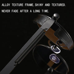 Optiveaura Retro Punk Round Sunglasses – Unisex