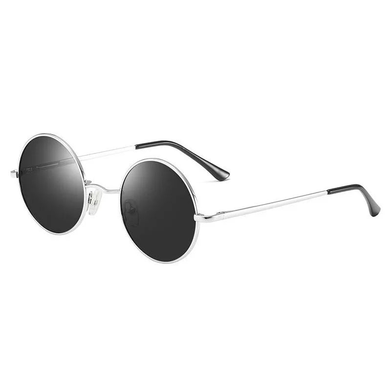 OptiLyra Brand Retro Round Polarized Sunglasses Men Metal Driving Glasses Women Fashionable And Colorful Sunglasses