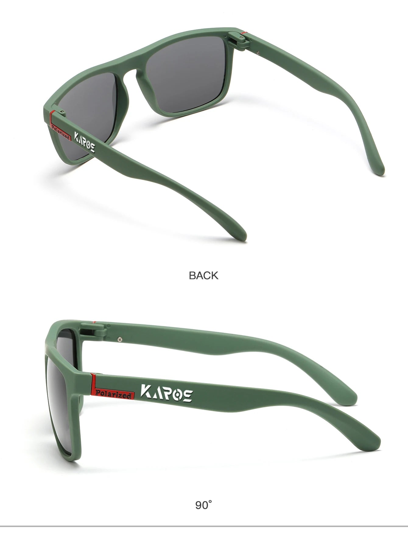 KAROS Retro Polarized Sunglasses HD Vision Outdoor Glasses Men Women Brand Designer Sun glasses UV400 Fishing Driving Eyewear