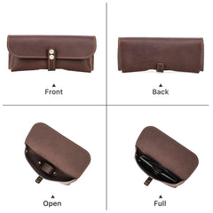 Classic Moulded Leather Protective Glasses Case