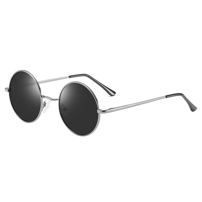 OptiLyra Brand Retro Round Polarized Sunglasses Men Metal Driving Glasses Women Fashionable And Colorful Sunglasses