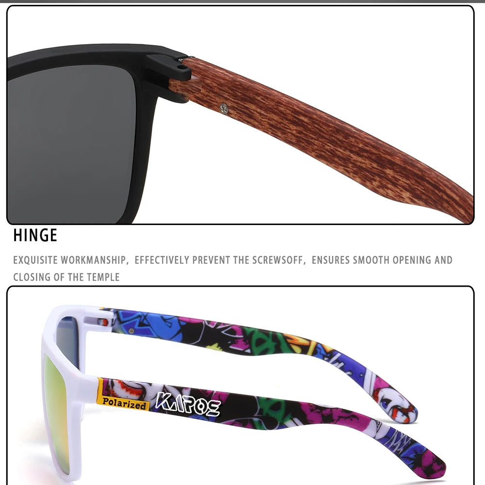 KAROS Retro Polarized Sunglasses HD Vision Outdoor Glasses Men Women Brand Designer Sun glasses UV400 Fishing Driving Eyewear