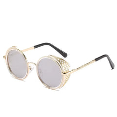 Optiveaura Steampunk Round Sunglasses – Unisex Vintage Trend