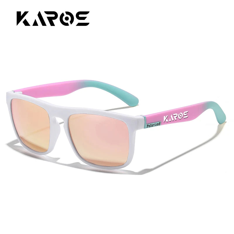 KAROS Retro Polarized Sunglasses HD Vision Outdoor Glasses Men Women Brand Designer Sun glasses UV400 Fishing Driving Eyewear