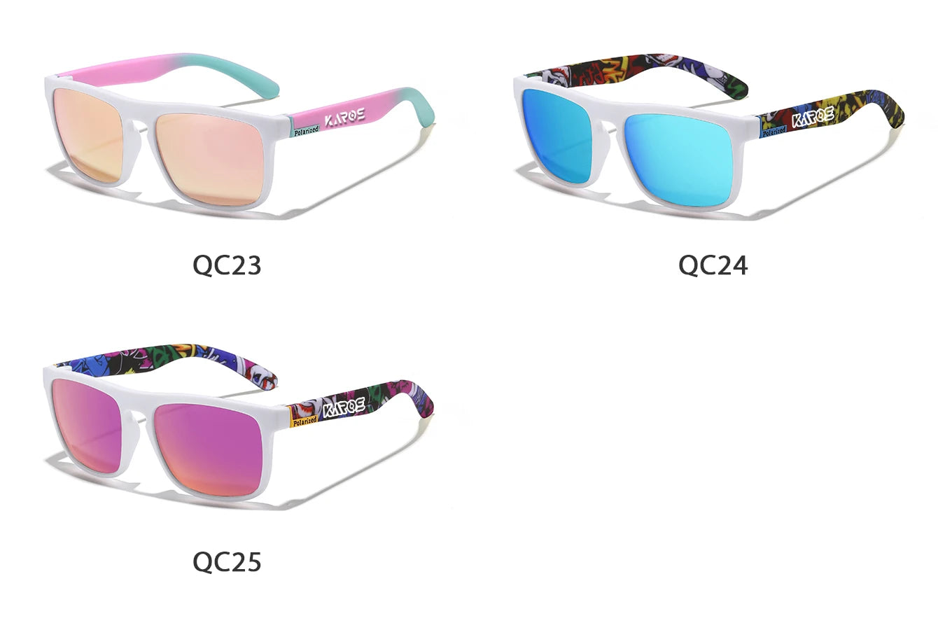 KAROS Retro Polarized Sunglasses HD Vision Outdoor Glasses Men Women Brand Designer Sun glasses UV400 Fishing Driving Eyewear