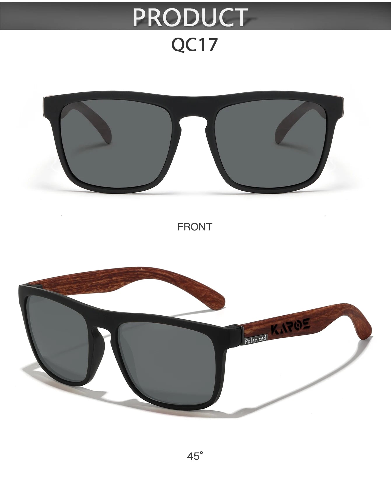 KAROS Retro Polarized Sunglasses HD Vision Outdoor Glasses Men Women Brand Designer Sun glasses UV400 Fishing Driving Eyewear