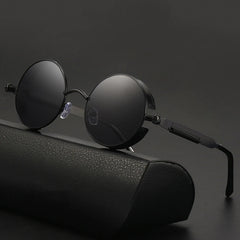 Optiveaura Retro Punk Round Sunglasses – Unisex