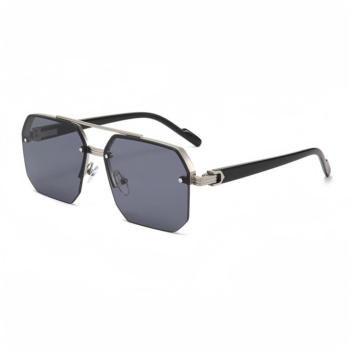 Optiveaura Semi-Rimless Aviator Sunglasses – UV Protection