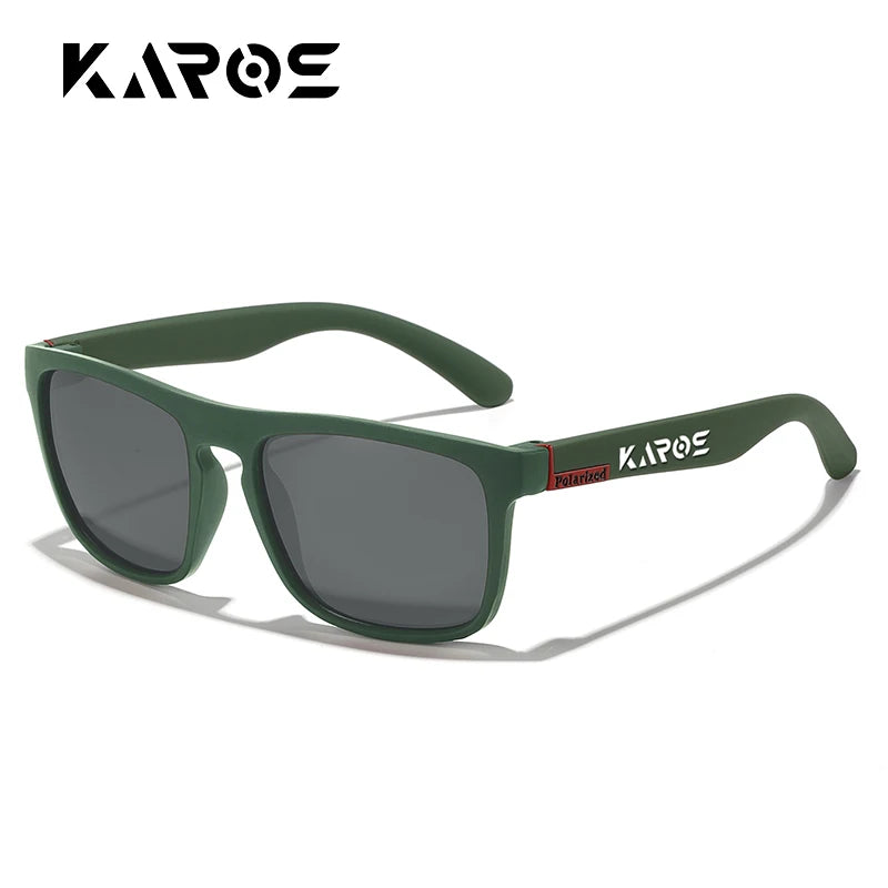 KAROS Retro Polarized Sunglasses HD Vision Outdoor Glasses Men Women Brand Designer Sun glasses UV400 Fishing Driving Eyewear