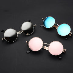 Optiveaura Retro Punk Round Sunglasses – Unisex