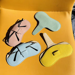 Portable Soft Leather Glasses Case