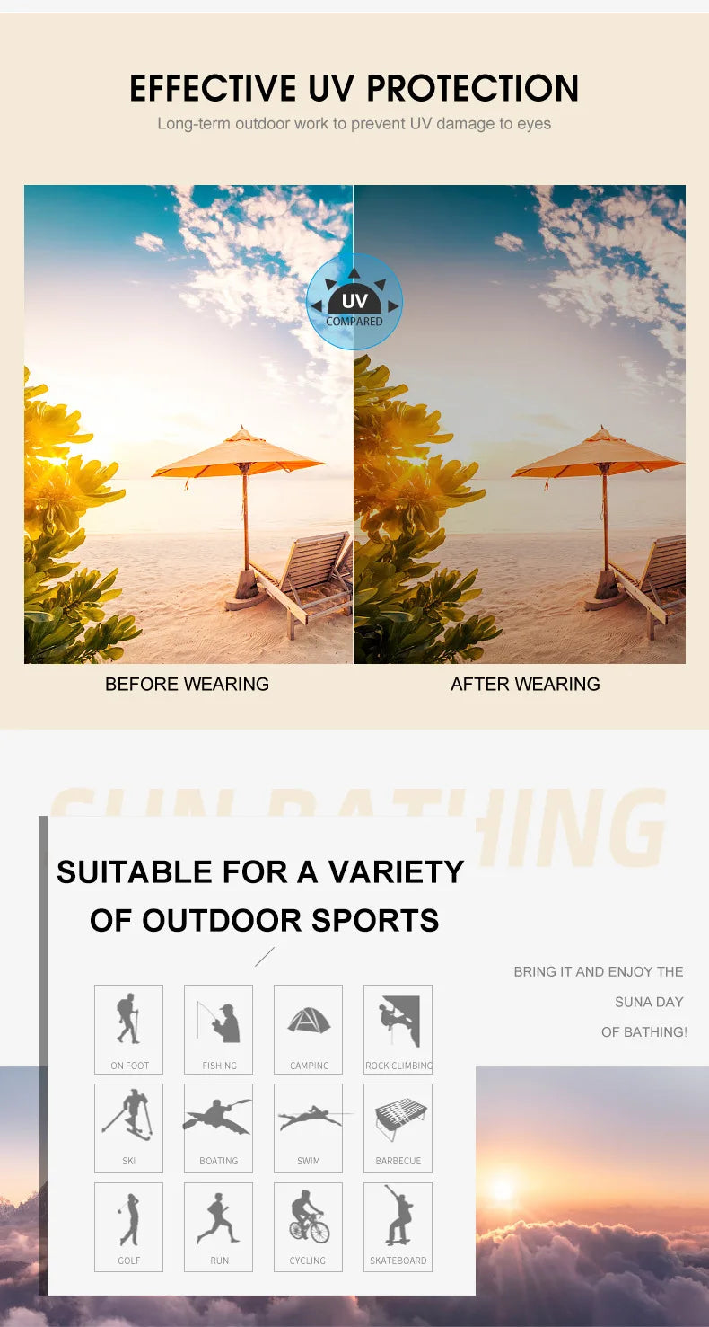 Vintage Square Rimless Sunglasses Men 2025 Luxury Brand Trendy Frameless Punk UV400 Eyewear Anti Blue Light Prescription Glasses