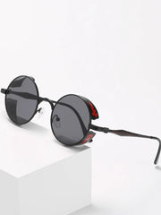 Optiveaura Gothic Retro Round Sunglasses – Unisex