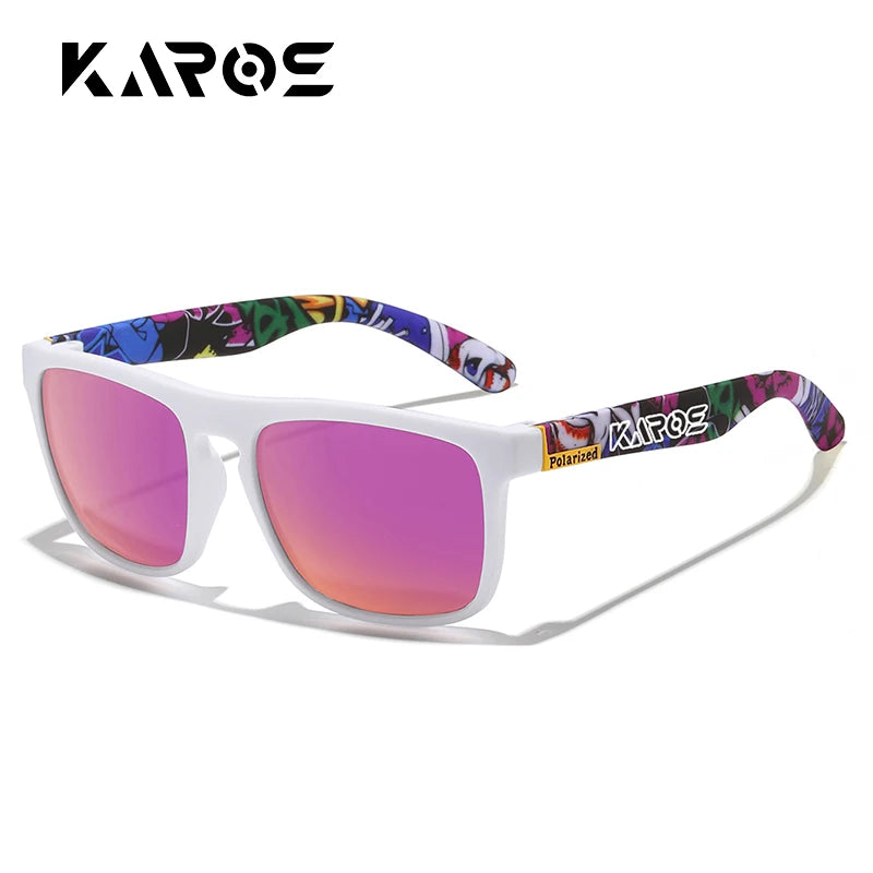 KAROS Retro Polarized Sunglasses HD Vision Outdoor Glasses Men Women Brand Designer Sun glasses UV400 Fishing Driving Eyewear