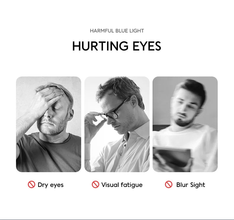 2 Pairs Per Set Men Women Fashion Anti-blue Light Eyewear Vintage Semi Rimless Square Office Computer Female Glasses Accessory