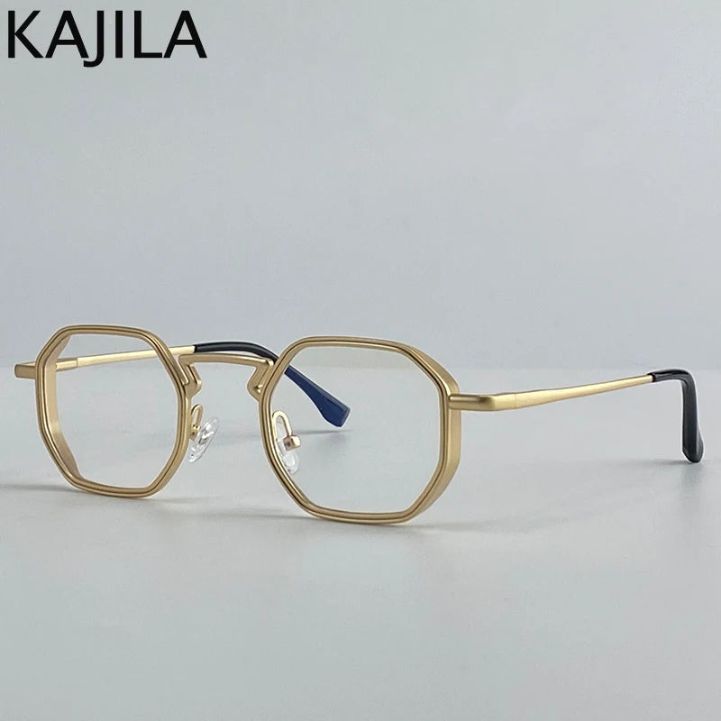 Small Frame Hexason Steampunk Sunglasses Men 2025 Luxury Brand Vintage Punk Eyewear Classic Polygon Metal Sun Glasses Male UV400