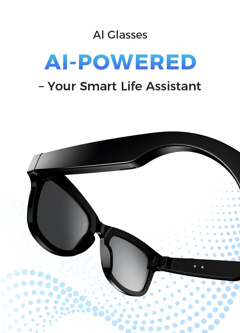M01 Pro Smart Glasses With Camera 8 Million Pixels Photo Video Recording Supports AI translation Object Recognition With ChatGPT