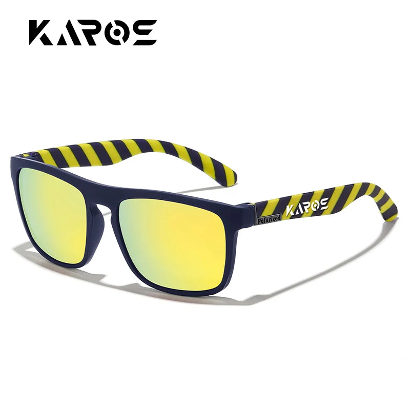 KAROS Retro Polarized Sunglasses HD Vision Outdoor Glasses Men Women Brand Designer Sun glasses UV400 Fishing Driving Eyewear