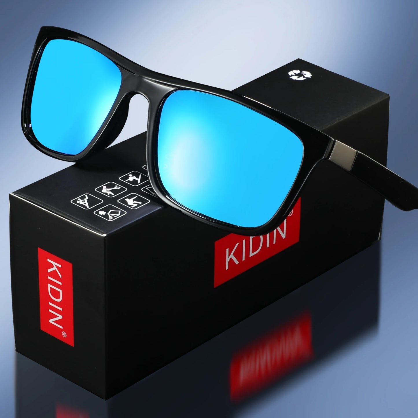 Fashion Square Vintage Polarized Sunglasses Men Women Retro Driving Fishing Sun Glasses UV400 Eyewear