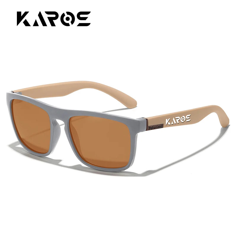 KAROS Retro Polarized Sunglasses HD Vision Outdoor Glasses Men Women Brand Designer Sun glasses UV400 Fishing Driving Eyewear