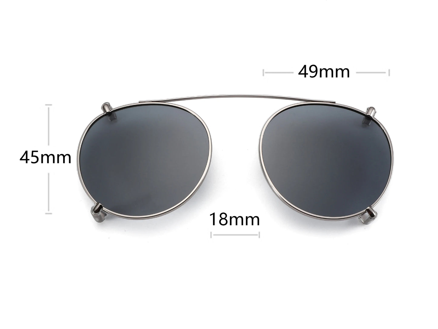ZENOTTIC-Steampunk Style Clip On Sunglasses for Men Women Anti Blue Light Glasses+Polarized Clip Fashion/Retro Computer Eyewear