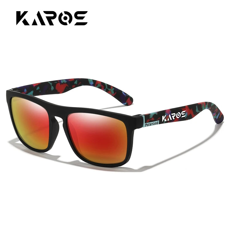 KAROS Retro Polarized Sunglasses HD Vision Outdoor Glasses Men Women Brand Designer Sun glasses UV400 Fishing Driving Eyewear