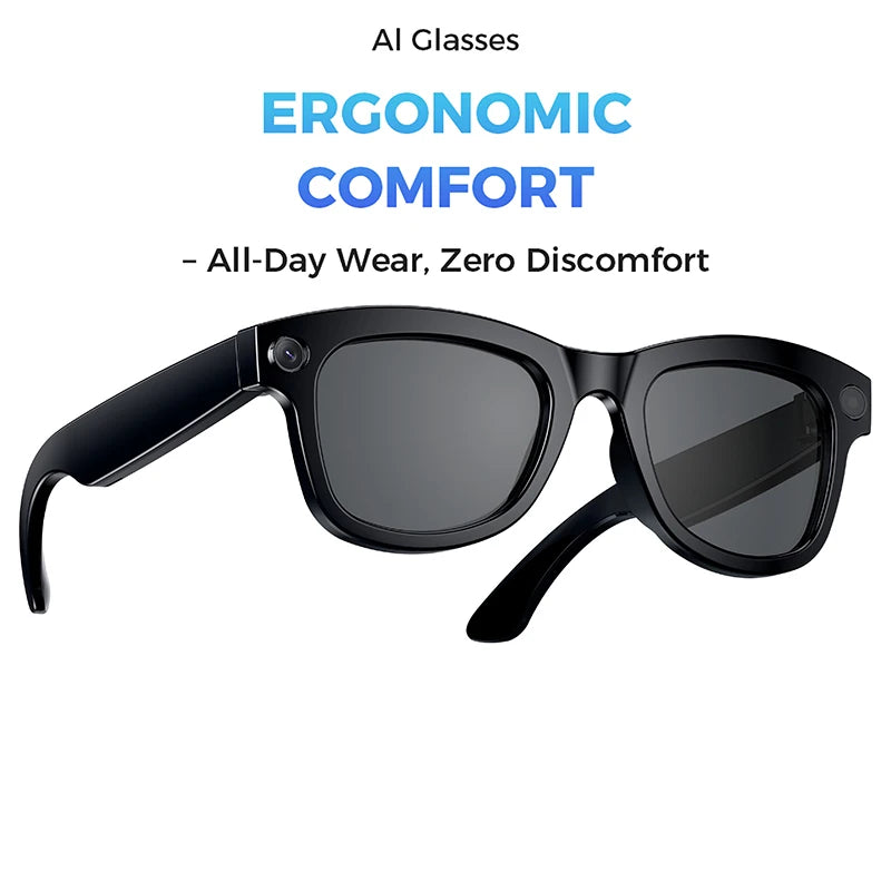 M01 Pro Smart Glasses With Camera 8 Million Pixels Photo Video Recording Supports AI translation Object Recognition With ChatGPT