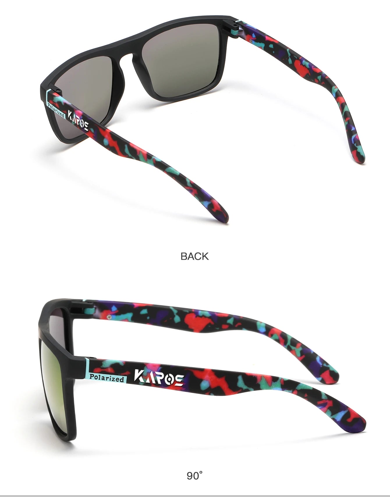 KAROS Retro Polarized Sunglasses HD Vision Outdoor Glasses Men Women Brand Designer Sun glasses UV400 Fishing Driving Eyewear