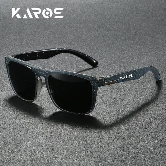 Karos Fashion Vintage Square Sports Sunglasses Men Women Fishing Driving Brand Designer Sun Glasses Anti-Glare UV400 Eyewear