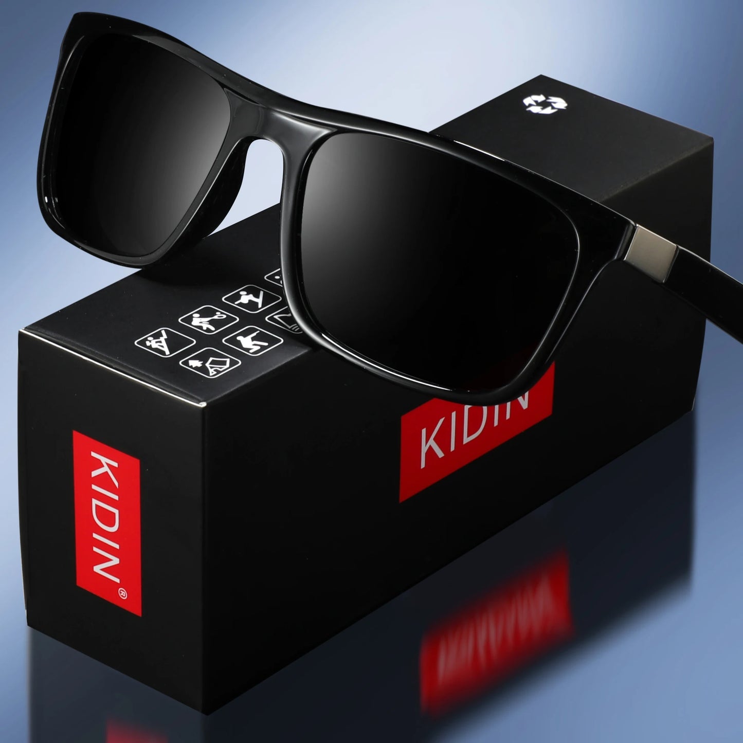 Fashion Square Vintage Polarized Sunglasses Men Women Retro Driving Fishing Sun Glasses UV400 Eyewear