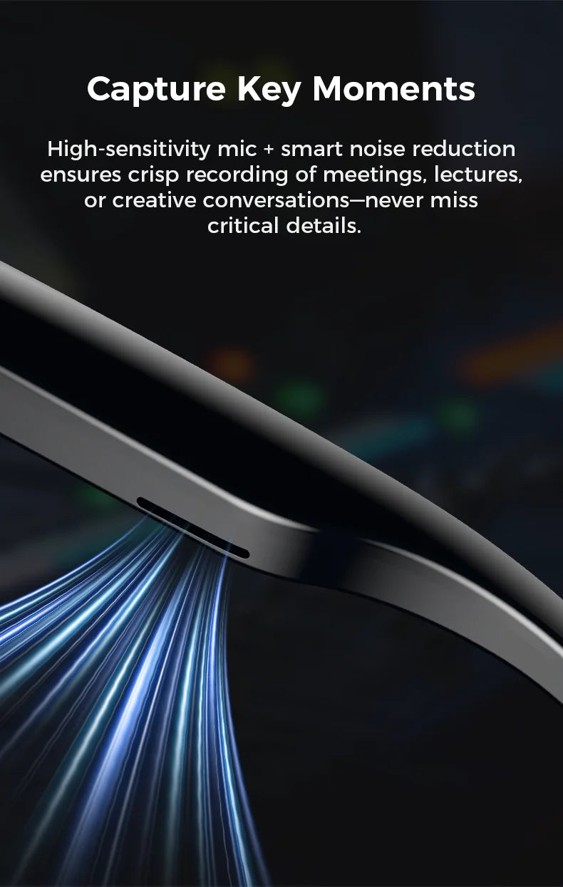 M01 Pro Smart Glasses With Camera 8 Million Pixels Photo Video Recording Supports AI translation Object Recognition With ChatGPT