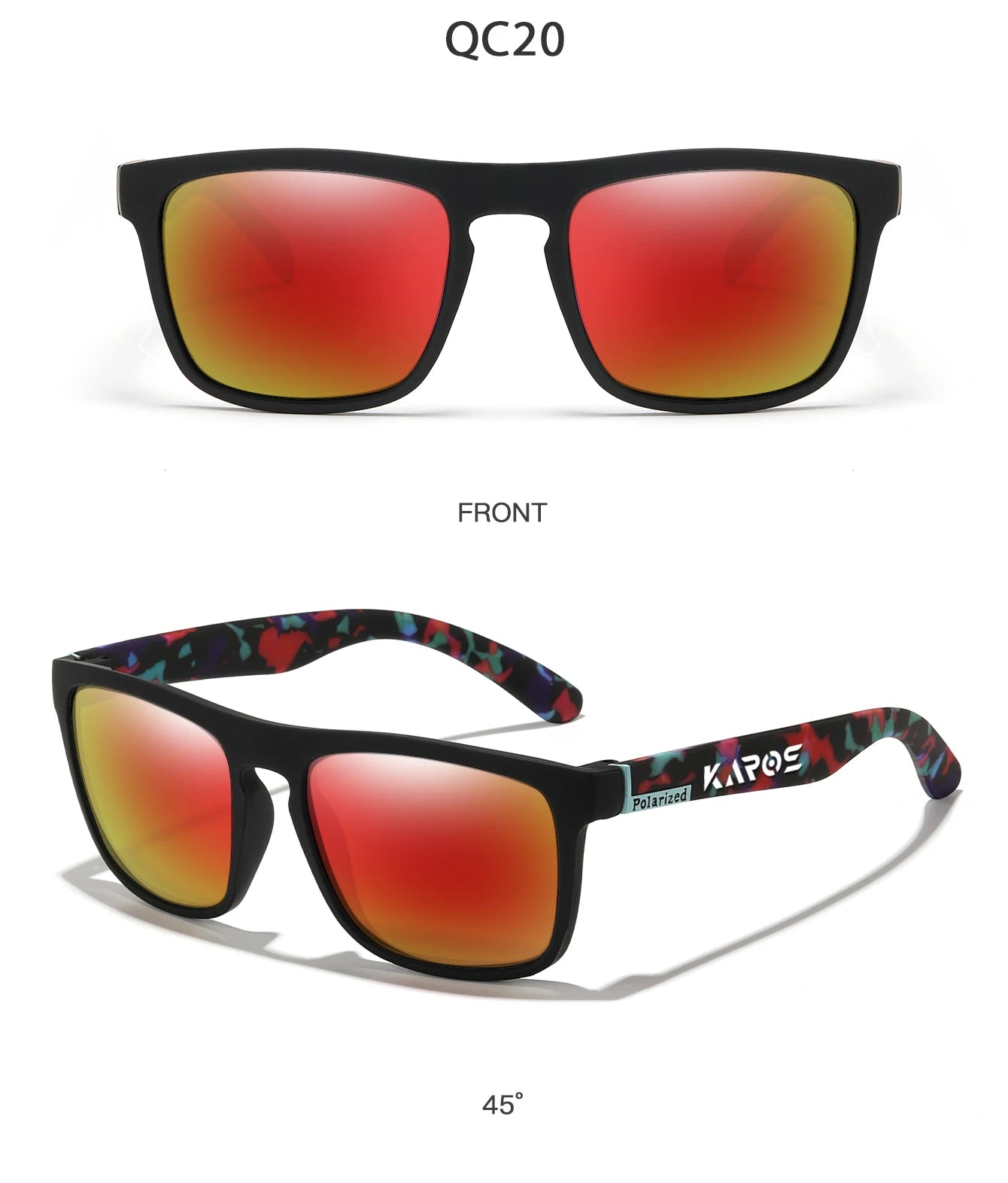 KAROS Retro Polarized Sunglasses HD Vision Outdoor Glasses Men Women Brand Designer Sun glasses UV400 Fishing Driving Eyewear