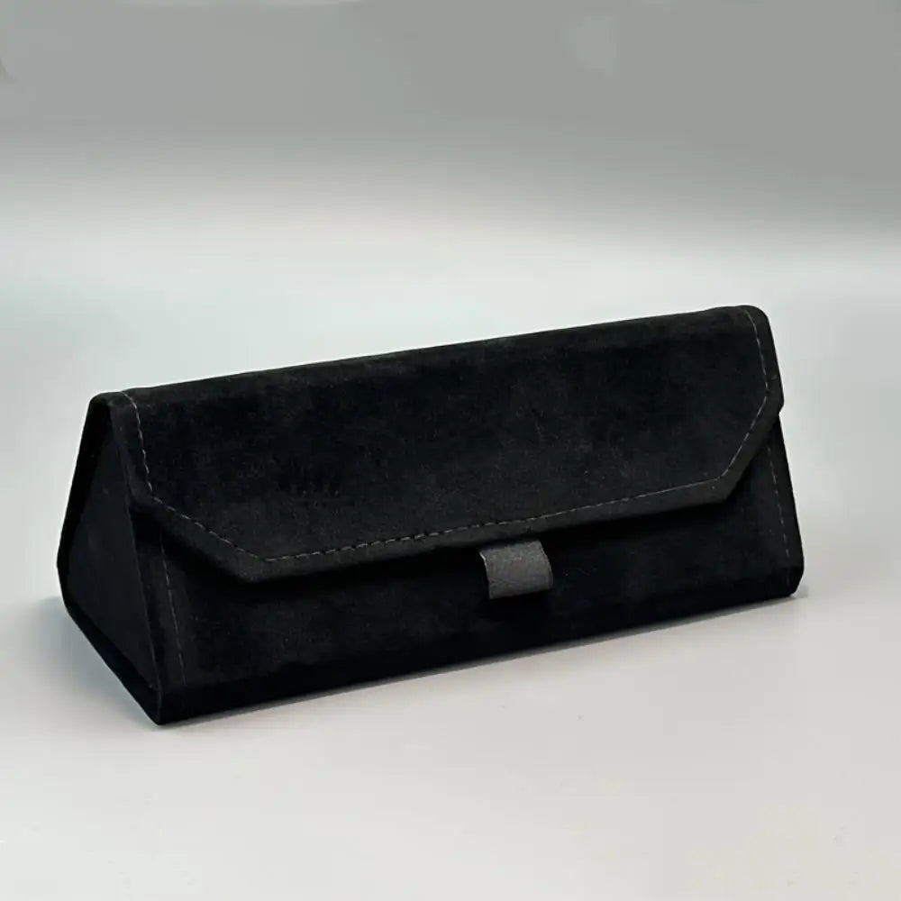Soft Elegant Velvet Triangle Folding Glasses Case