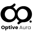 optive aura logo black+